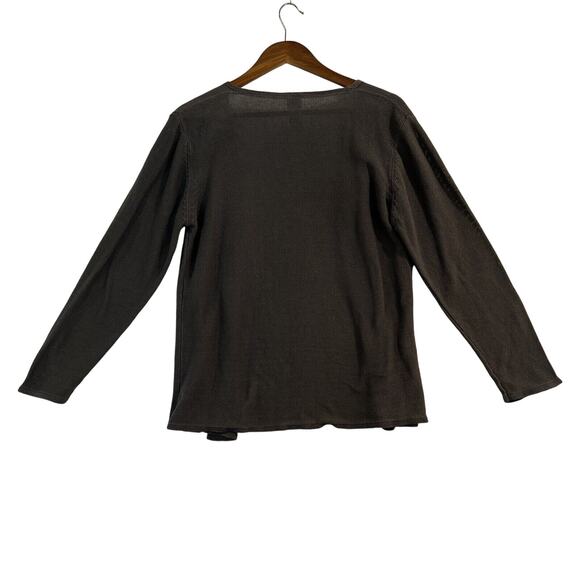 Eileen Fisher Summer/Spring Sweater Gray Sz M - Picture 2 of 10